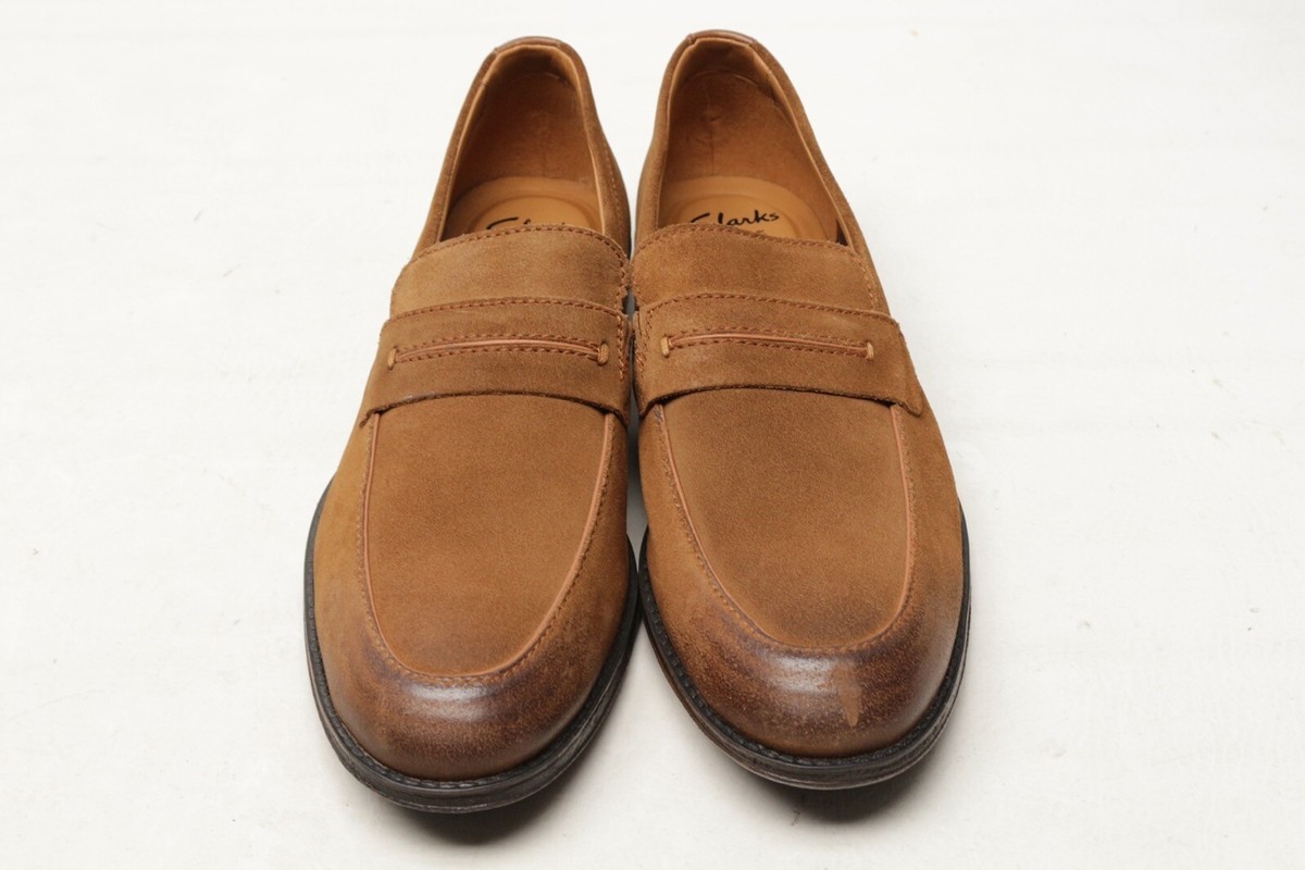 NWOB Clarks Hawkley Free Mens Loafer Dress Shoes 9.5 M 