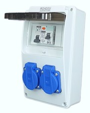 Stromverteiler 230V - 2x Schuko Steckdose - m...