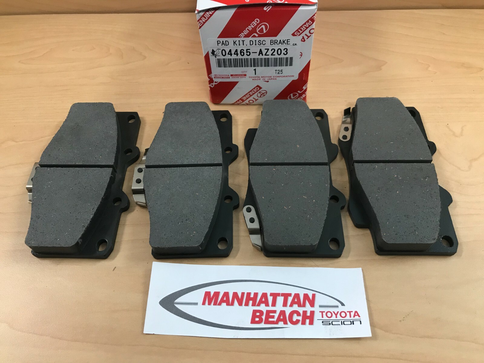 19962002 4RUNNER Front Brake Pads Genuine Toyota Ceramic 04465AZ203