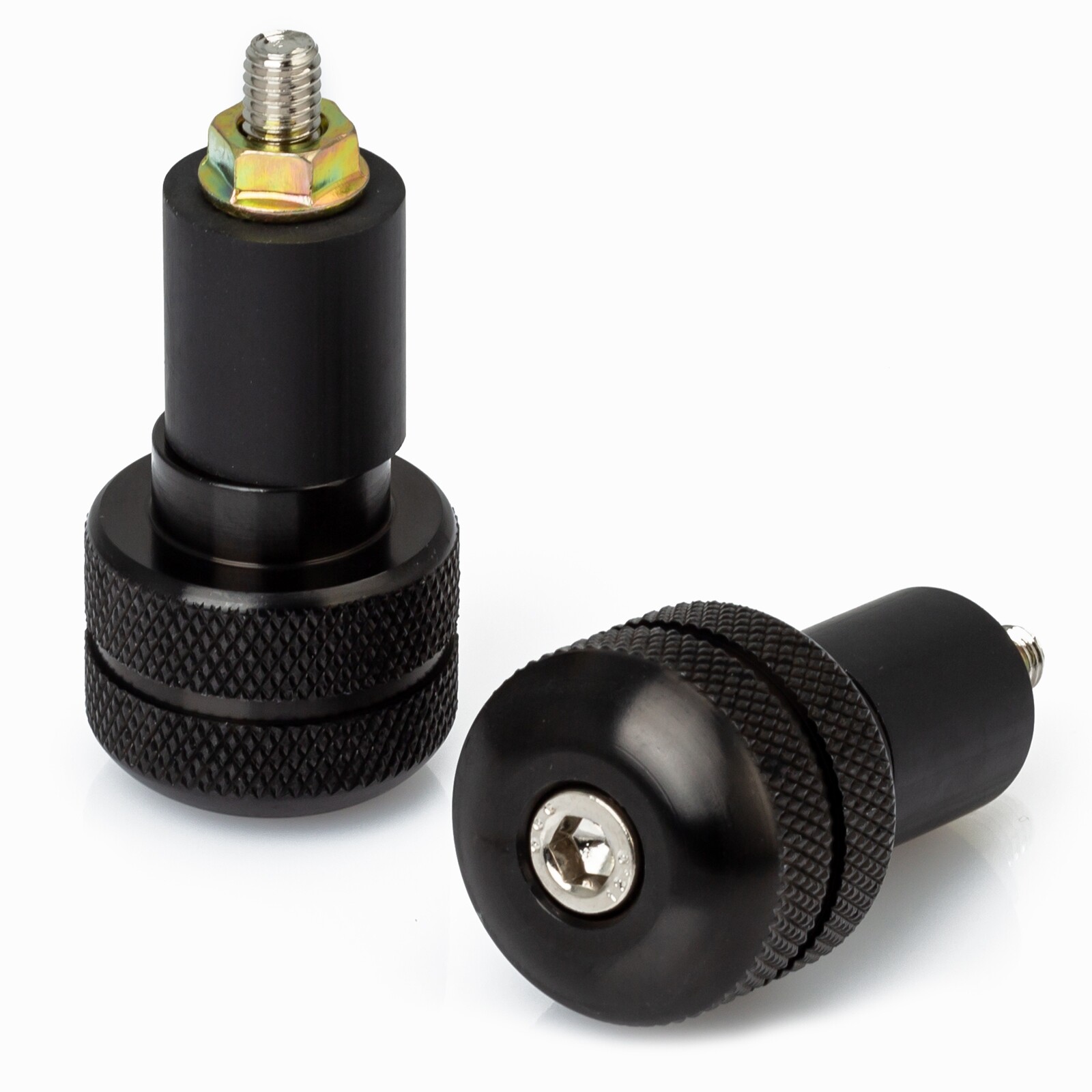 Bar Ends  Weights Round Universal motorcycle motorbike scooter  Quad 17mm Black