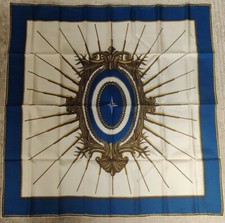 1970s RARE AEROSPATIALE CONCORDE Silk Scarf Nord Sud Aviation France Soie Boxed