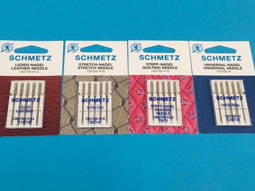 Aiguilles Pour Machine à Coudre Schmetz - Universelles, Pour Cuir, Stretch, Denim, Jersey - Fabriqué En Allemagne