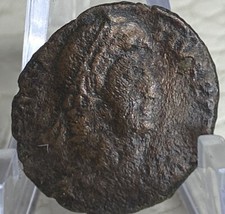 Ancient Roman Coin 353-354 AD Emperor Constantius II Soldier Spearing Horseman