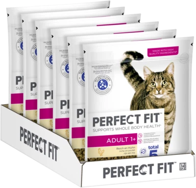 6x750g Perfect Fit Katzenfutter Trockenfutter Adult 1+ mit Huhn