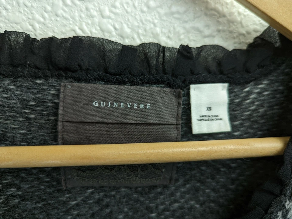 Suéter de Cárdigan con Botones Anthropologie Gris para Mujeres Guinevere XS Mezcla de Lana de Cordero Foto 2 de 4