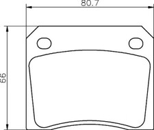 Plaquette de frein Peugeot 404