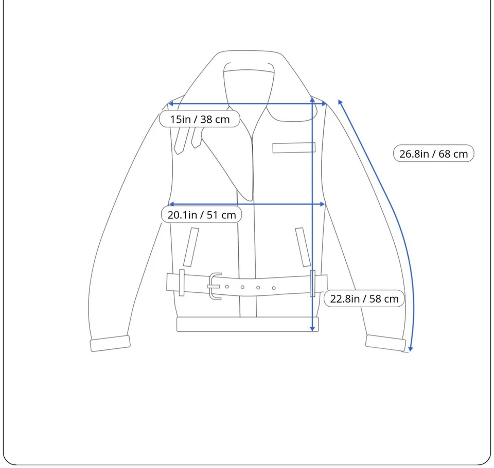 PVP 720 BLK DNM NYC 1 Chaqueta de motociclista grande para mujer hecha de cuero suave Foto 3 de 4