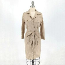 Ann Taylor Safari Shirtdress Tan 2 preppy classic Business casual fall office