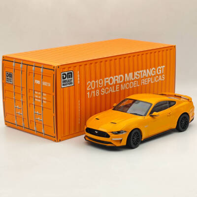 DM 1/18 Model Replicas Ford Mustang GT 2019 Orange Fury RHD