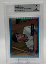 2013 BOWMAN BLUE SAPPHIRE REPRINTS #305 WILLIE MAYS HOF
