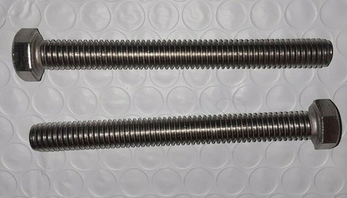 Lot De 50 Boulons Hexagonaux Inox 3/8-16 X 4-1/2" - Acier Inoxydable 18-8, Filetage Partiel, Tête Hex