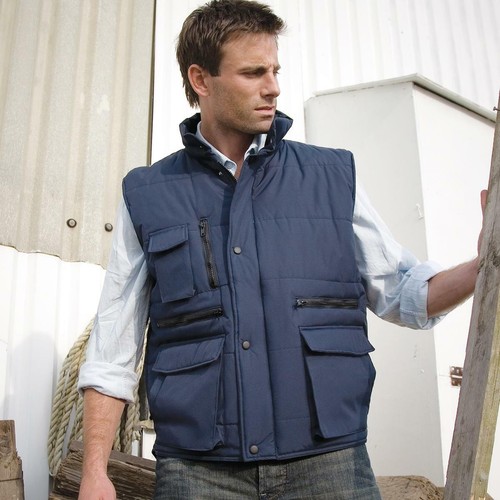 GILET RESULT UOMO IN PVC LAVORO/ANTIVENTO SMANICATO ANTIGRAFFIO DA S ALLA  3XL | eBay