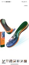 Flowsole Flat Feet Insoles Men- Extra Comfort Arch Support XL Men 10-13/W 12-14