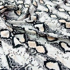 Animal Print Snake Spandex Fabric 4-way Stretch 60"wide by the Yard for Swimwear