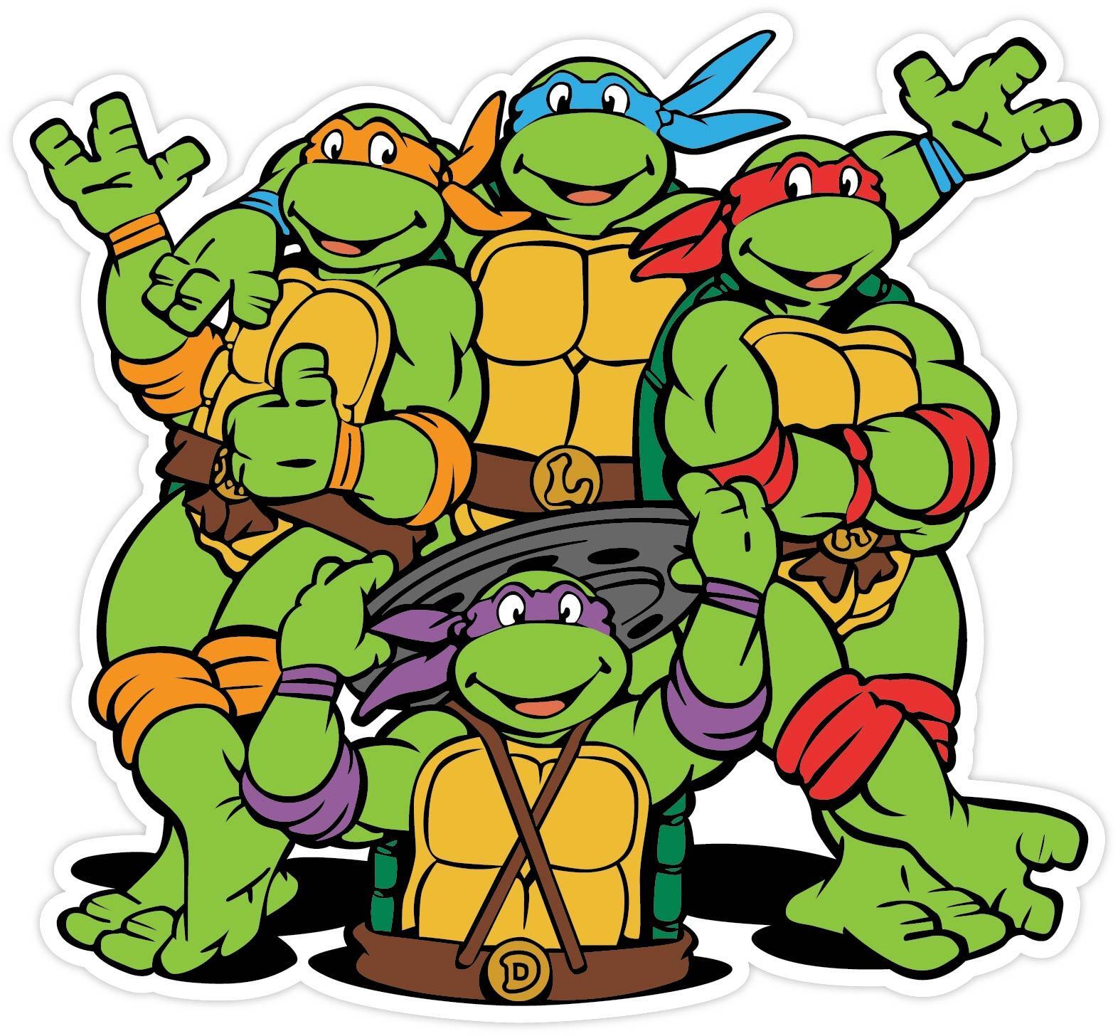 Teenage Mutant Ninja Turtles Cartoon Vinyl Sticker Decal WALL