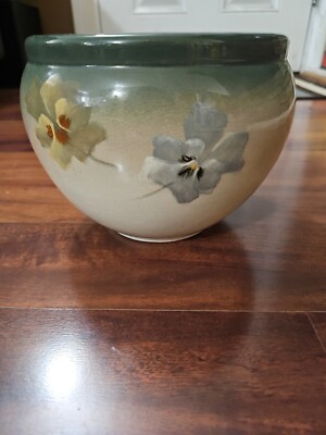 Antique Weller Eocean Pansy Jardiniere