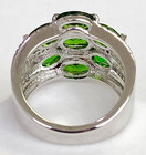 HSN Colleen Lopez Sterling Chrome Diopside & White Zircon 7-Stone Ring Size 6 — photo 5