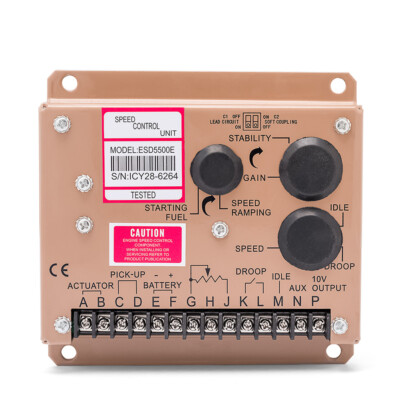 ESD5500E Speed Controller ADC225-12V Actuator + MSP675 Magnetic Speed Sensor