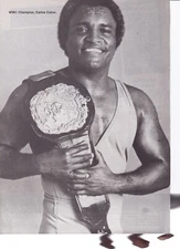 Calos Colon WWC Pro Wrestling Magazine Page Photo WWF Wrestler WWE
