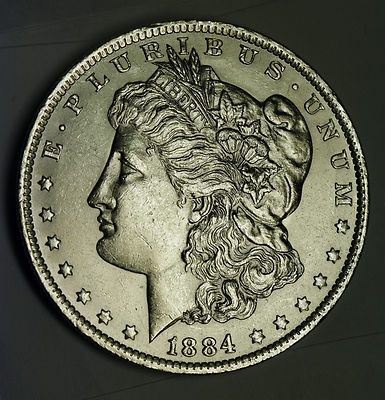 1884-o Morgan Silver Dollar Full Chest Feathers BU 80878  (Inventory E)