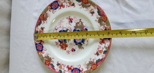 Coalport c1891 - 1919 Oriental Flower Pattern 8.25" Multi-Colour Plate - Imagen 10 de 10