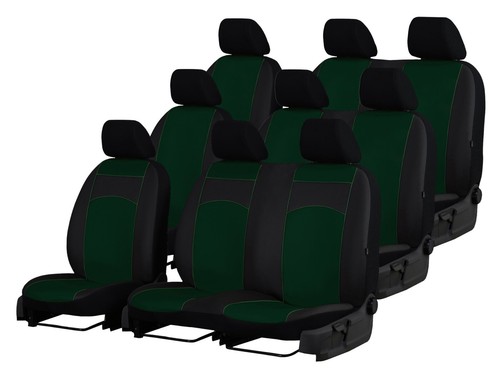 ART. LEATHER TAILORED SEAT COVERS FOR NISSAN PRIMASTAR 2007-2014 MINIBUS 9 SEATS - Picture 17 of 20