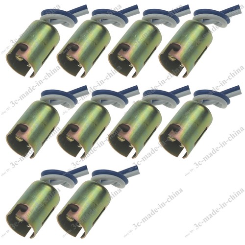 TOYL 10 Pcs 1157 Bulb Socket Brake Light Harness Wire LED Pig Tail Plug-in Cable