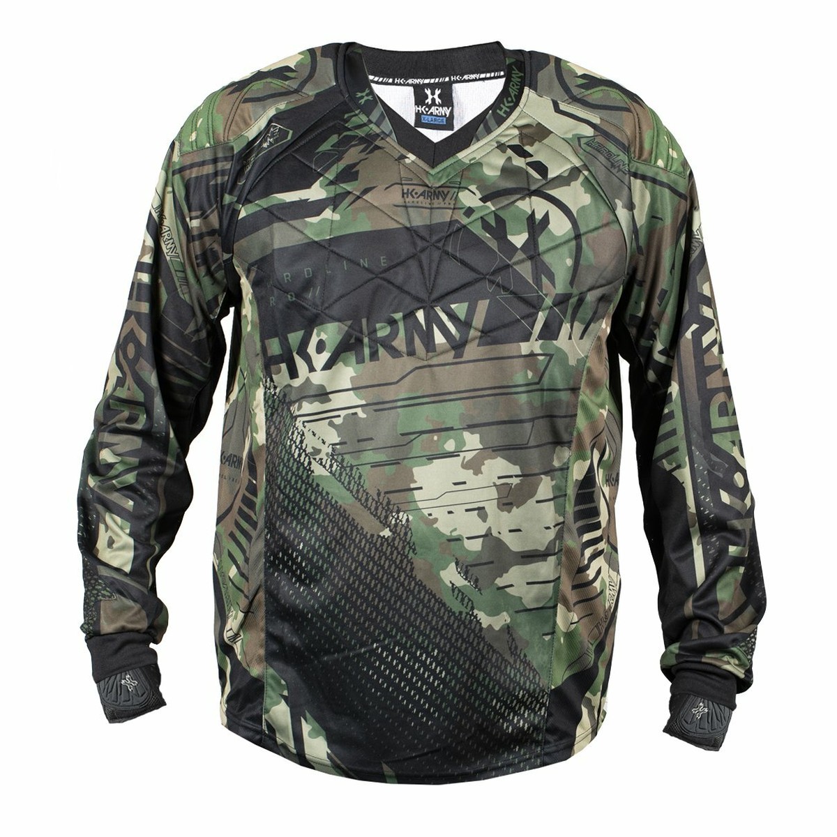 HK Army Paintball Hardline Playing Jersey - Tactical Green Camo