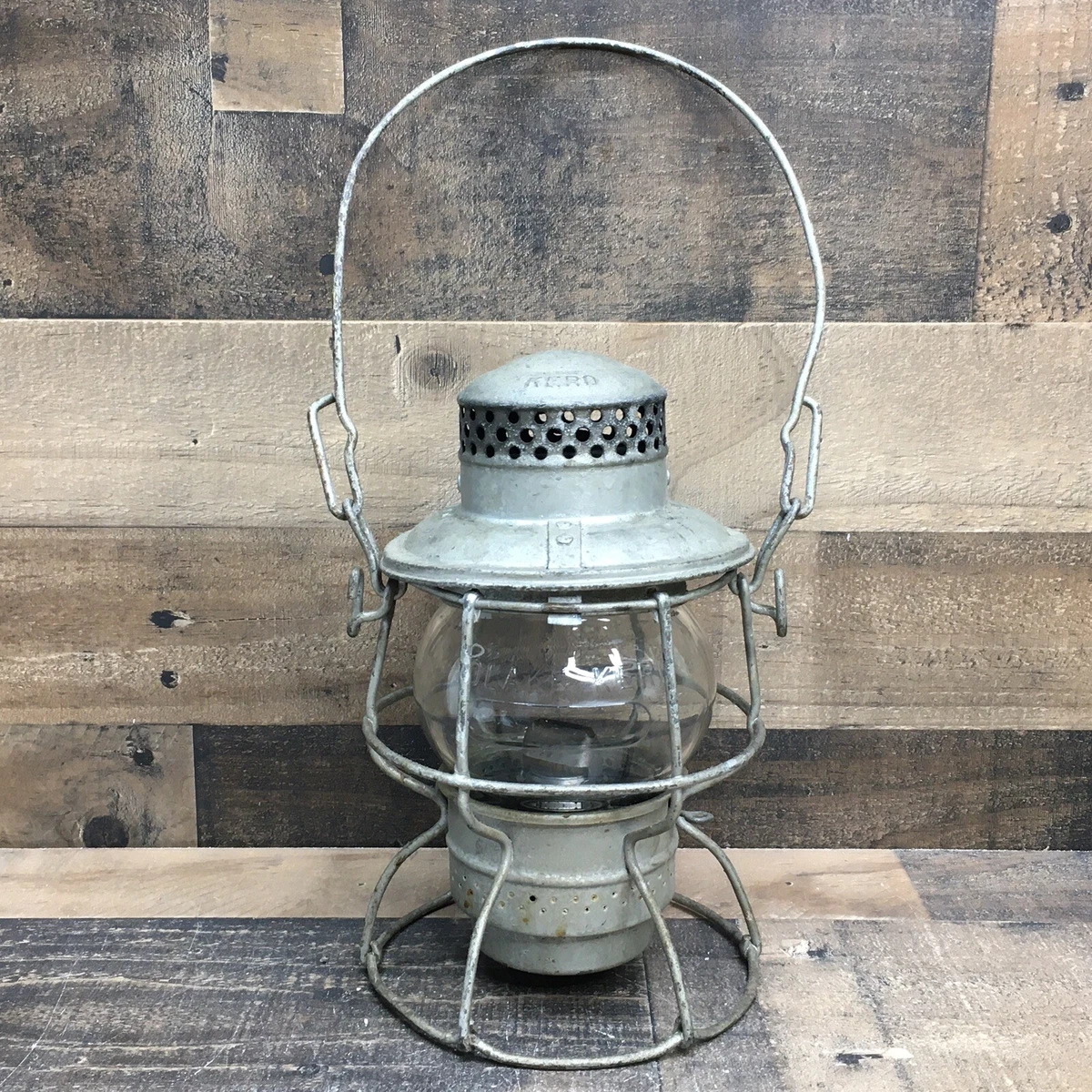 Vintage Adlake Kero 400 Railroad Lantern *Stamped N.Y.C.S.* Original Clear Globe