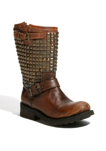 ASH Studded Leather Trash Biker boots 