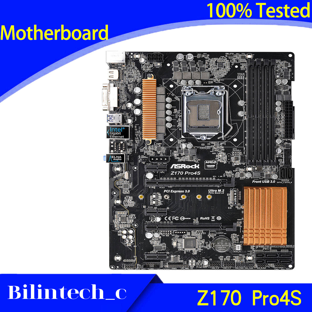 FOR ASRock Z170 Pro4S Motherboard Supports 6/7th Generation