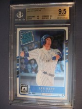 IAN HAPP 2017 Donruss Optic Rated Rookies #40 BGS GEM MINT 9.5 RC Cubs