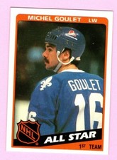 1984-85 Topps Michel Goulet #153 All Star Quebec Nordigues