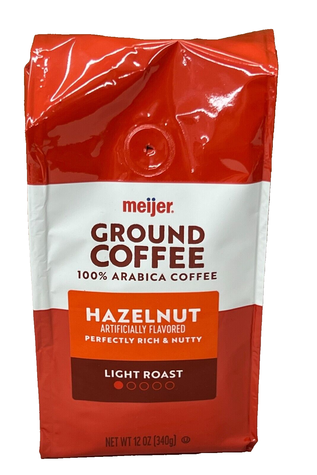Hazelnut Light Roast Ground Coffee by Meijer (2 Bags) 12 oz. each