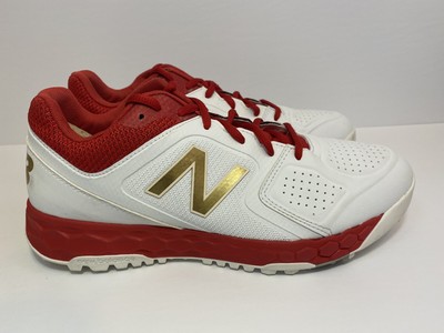 new balance turf shoes white and gold
