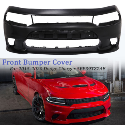 Front Bumper Cover Primed For 2015-2020 Dodge Charger with Hood Scoop