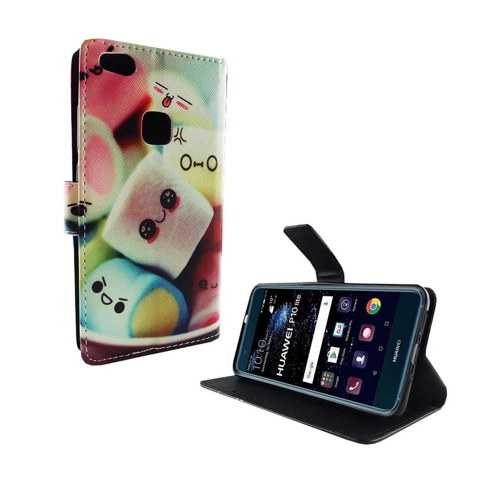 Custodia cellulare Protettiva per Huawei P10 Lite Cover Borsa Cassa Portafoglio - Immagine 3 di 4