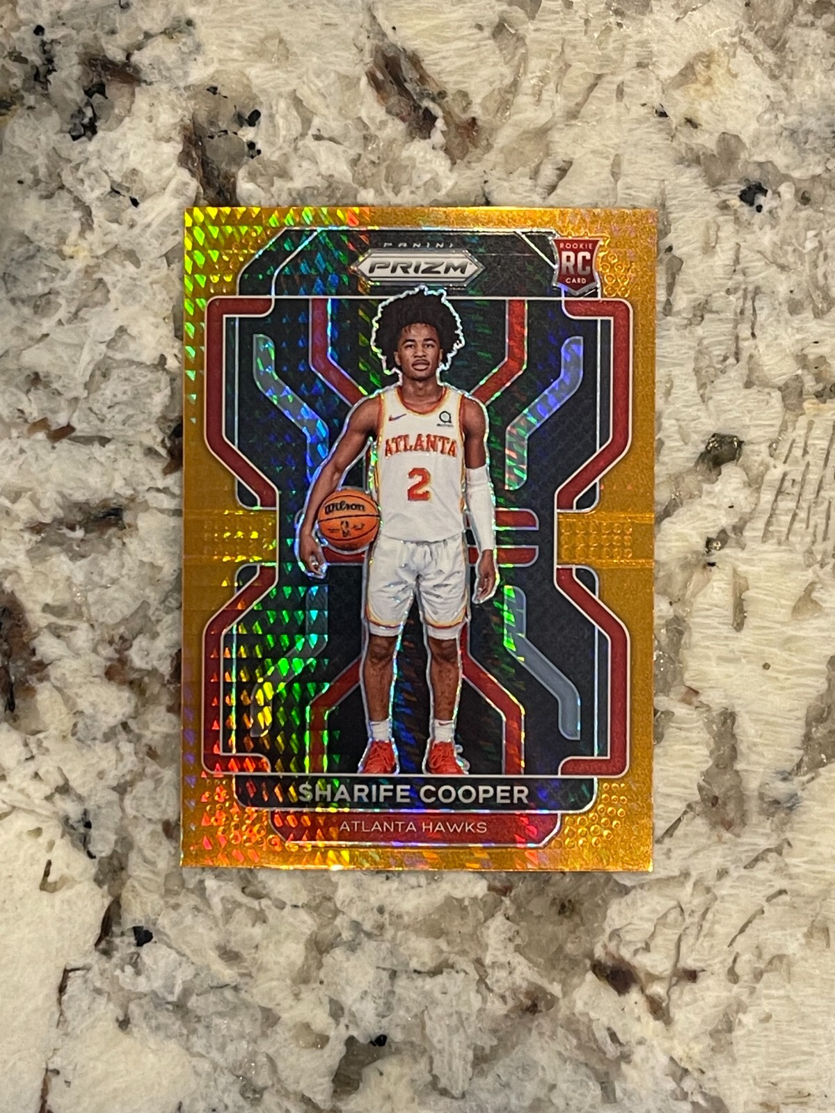 2021/22 Panini Prizm Sharife Cooper RC Orange Hyper Prizm *027