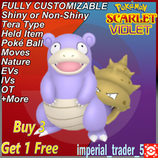Pok mon Scarlet and Violet   Shiny Slowbro   W/ Best 6IV Customizable