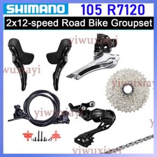 6Pcs SHIMANO 105 R7120 R7100 2x12-speed Road Bike Groupset Derailleur Cassette