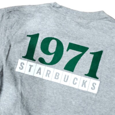 STARBUCKS Coffee Shirt Adult Small Gray 1971-2021 50 YEARS Logo
