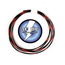 AUTOMOTIVE WIRE 22 AWG HIGH TEMP TXL WIRE BLACK WITH RED STRIPE 10 FT COIL