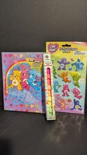 Care Bears Lot - Sticky Note Pad - Puffy Stickers And Stackable Highlighters