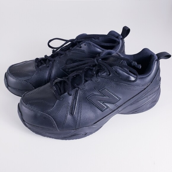 New Balance 608 Men's Black Leather Walking Sneaker Shoe Size 11 Extra