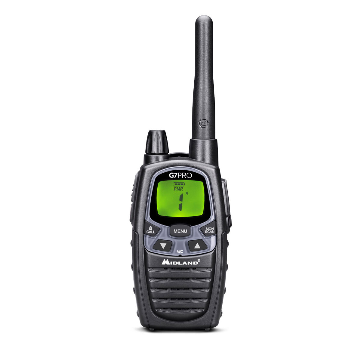 Singolo Walkie Talkie MIDLAND G7 Pro Nero con Caricabatterie