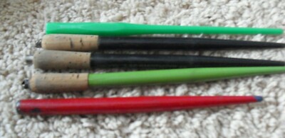 Lot of 5 Vintage Wood Plastic Dip Pen Holders Swan Pencil Co Hardtmuth Others