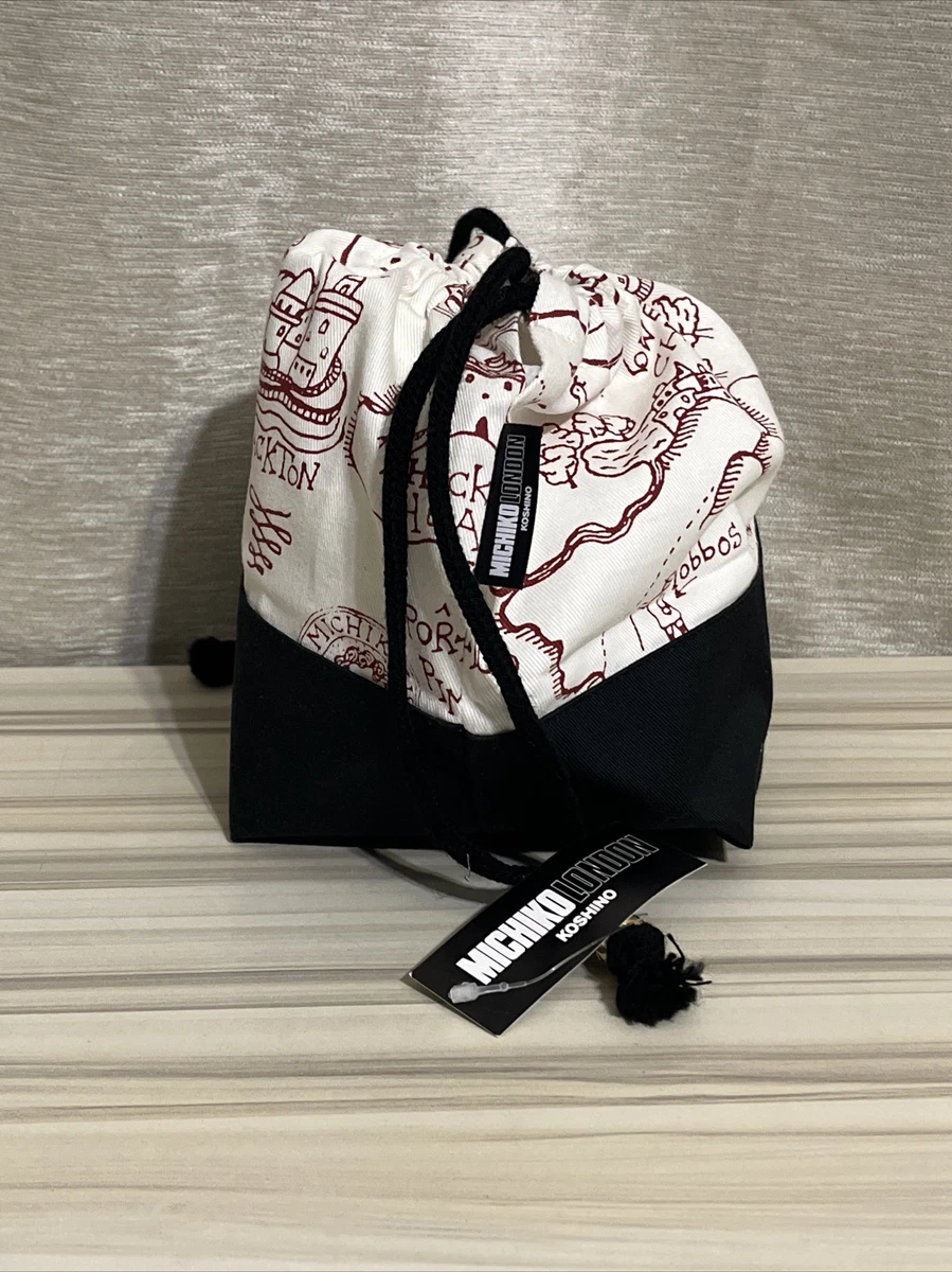Michiko London Koshino Canvas Drawstring Bag Pouch DAT-3186