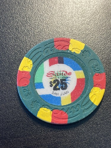 $25 Sands San Juan Puerto Rico Casino Chip *Rarer* SAN-25b