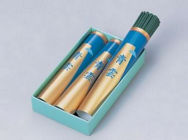 線香 青雲 - Japan traditional incense sticks set - Green & Violet