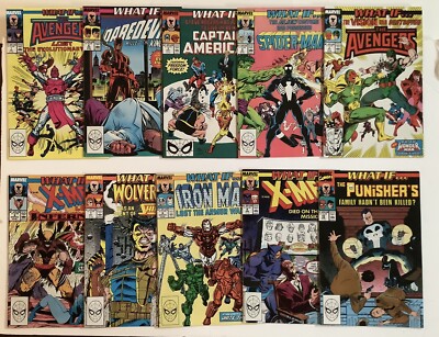 WHAT IF...? #1-10 ~ 1989 MARVEL ~ LOT OF 10 ISSUES ~ BEAUTIFUL NEAR MINT   PICS